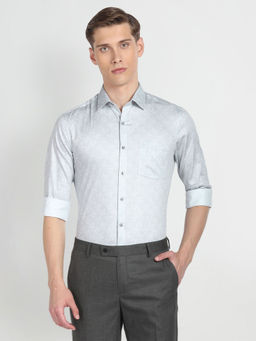 Arrow - Grey Manhattan Slim Fit Cotton Formal Shirt