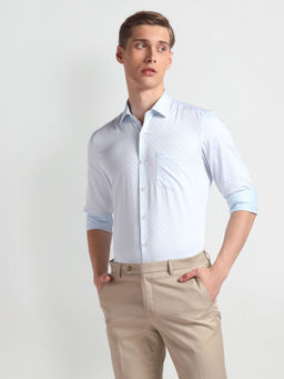 Arrow - Blue Manhattan Slim Cotton Formal Shirt