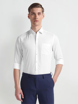 Arrow - White Manhattan Slim Fit Cotton Formal Shirt