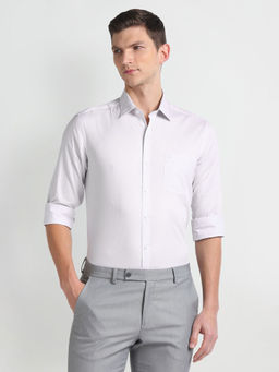 Arrow - Lavender Manhattan Slim Fit Dobby Formal Shirt