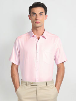 Arrow - Pink Liberty Classic Fit Dobby Formal Shirt