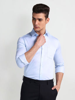 Arrow - Blue Manhattan Slim Fit Dobby Formal Shirt
