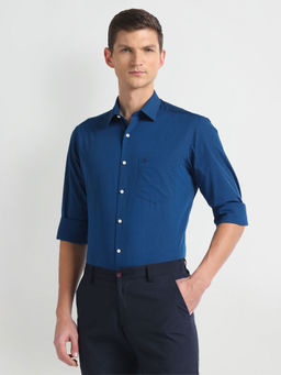 Arrow - Blue Pure Cotton Regular Fit Formal Shirt
