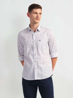 Arrow Sports - Grey Spread Collar Manhattan Slim Fit Casual Shirt