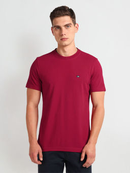 Arrow Sports - Red Regular Fit Solid T-Shirt