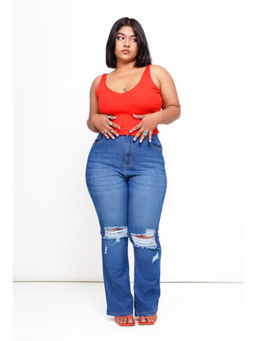 FREAKINS - Distressed Bootcut Jeans