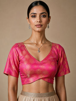Niraha - Women Readymade Pink Blouse