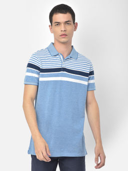 WOODS - Blue Polo T-shirt