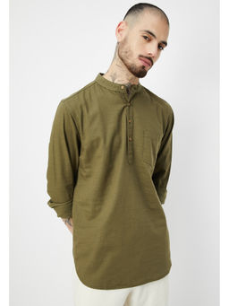 max - Men Solid Slim Fit Short Kurta