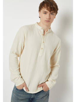max - Men Textured Slim Fit Short Kurta