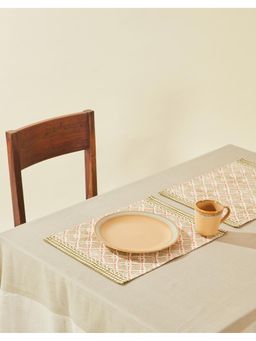 Fabindia - Beige Bhoomi Cotton Mat Set of 6 (6 Seater)