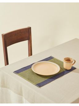 Fabindia - Green Cotton Mat Set of 6 (6 Seater)