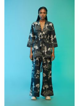 Label SOUS - Navy Blue Wildlife Co-Ord (Set of 2)