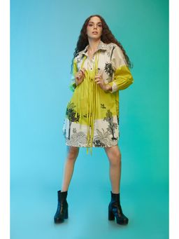 Label SOUS - Green Interlaced Travel Dress
