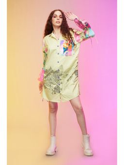 Label SOUS - Yellow Casual Weekend Dress