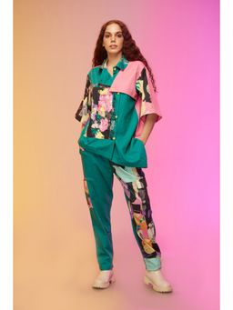 Label SOUS - Green Cityscape Co-Ord (Set of 2)