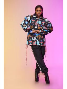 Label SOUS - Black Fluttering Sparrow Co-Ord (Set of 2)