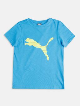 Puma - Cat Logo Boys Blue T-shirt
