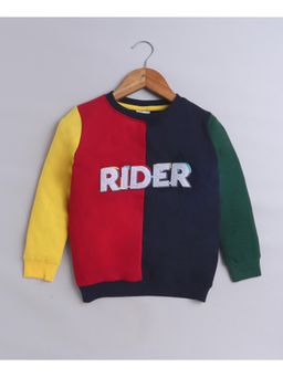 Bumzee - Multi Boys Full Sleeves Cotton Sweatshirt