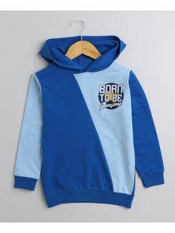 Bumzee - Royal Blue Boys Full Sleeves Cotton Hoodie