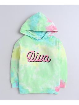 Bumzee - Multi Girls Full Sleeves Cotton Hoodie