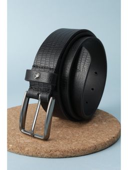 Van Heusen - Men Black Textured Belt