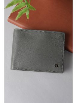 Van Heusen - Men Grey Genuine Leather Wallet