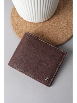 Van Heusen - Men Maroon Genuine Leather Wallet