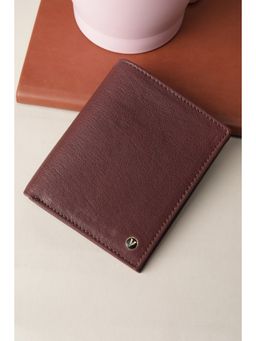 Van Heusen - Men Maroon Genuine Leather Wallet