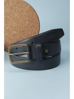 Van Heusen - Men Navy Blue Textured Casual Belt