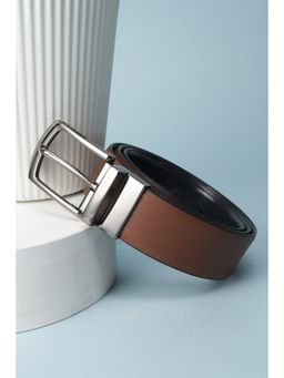 Van Heusen - Men Brown Textured Formal Reversible Belt