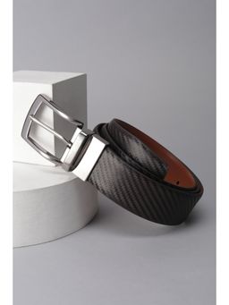 Van Heusen - Men Brown Textured Formal Reversible Belt