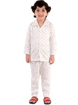 Superminis - Kids Nightwear Boys Printed Cotton Blend Shirt and Pyjama
