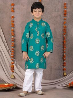 Superminis - Boys Cotton Festive Wear Kurta and Pyjama