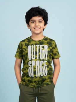 KiddoPanti - Boys Cotton Half Sleeves Tie and Dye T-Shirt