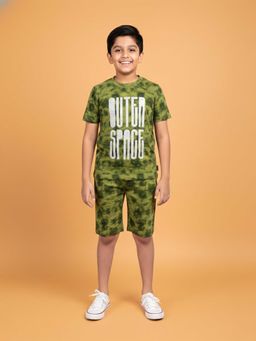 KiddoPanti - Boys Cotton Tie and Dye T-Shirt and Short
