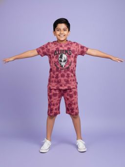 KiddoPanti - Boys Cotton Tie and Dye T-Shirt and Short