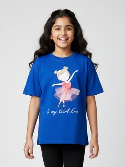 KiddoPanti - Girls Cotton Chest Doll Printed with Velcro Changing Dress T-Shirt