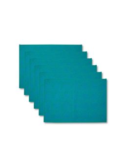 Fabindia - Teal Cotton Embroidered Naquash Mat (Pack of 6)