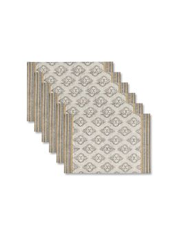 Fabindia - Natural Cotton Painted Mat (Pack of 6)
