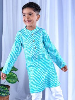 Tura Turi - Leheriya Blue Kurta and Pyjama (Set of 2)