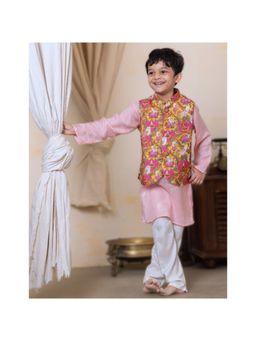 Tura Turi - Silk Jacket-Kurta-Pajama for Boys Kamala (Set of 3)