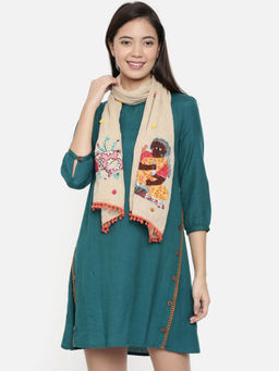 Chumbak - Folklore Beige Scarf