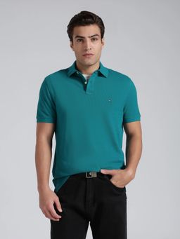 Tommy Hilfiger - Solid Regular Fit Cotton Polo T-Shirt