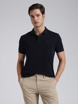 Tommy Hilfiger - Solid Regular Fit Cotton Polo T-Shirt
