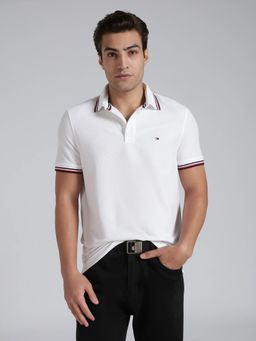 Tommy Hilfiger - Solid Regular Fit Cotton Polo T-Shirt