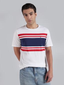 Tommy Hilfiger - Striped Regular Fit Cotton T-Shirt