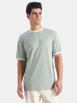 Jockey - MZ28 Men Super Combed Cotton Rich Printed T-Shirt-Abyss