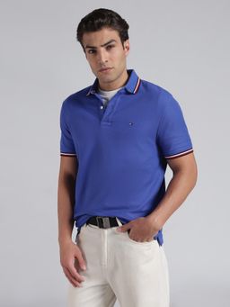Tommy Hilfiger - Solid Regular Fit Cotton-Blend Polo T-Shirt