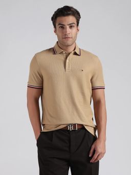Tommy Hilfiger - Solid Regular Fit Cotton Polo T-Shirt